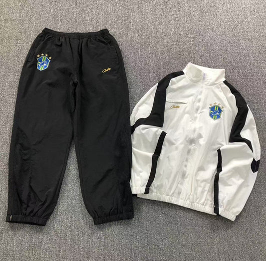 Corteiz Brasil Olympic Shuku Tracksuit White