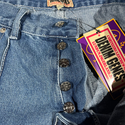 Corteiz C-Star Denim Shorts Blue