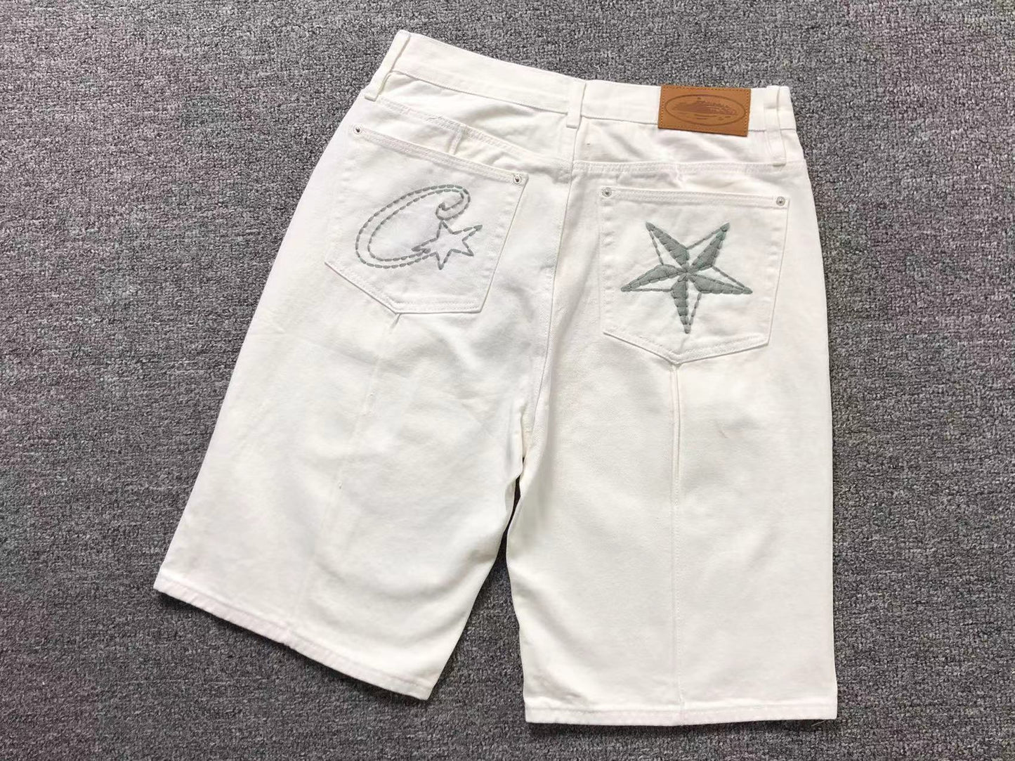 corteiz-c-star-denim-shorts-natural-Drip Store Argentina