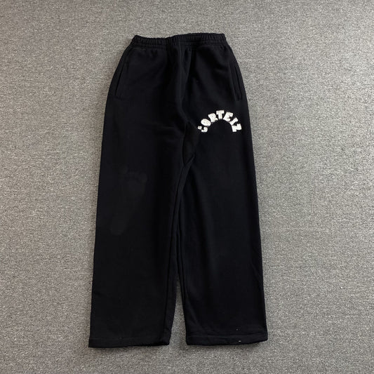 Corteiz Colly Arch Open Hem Pants Black