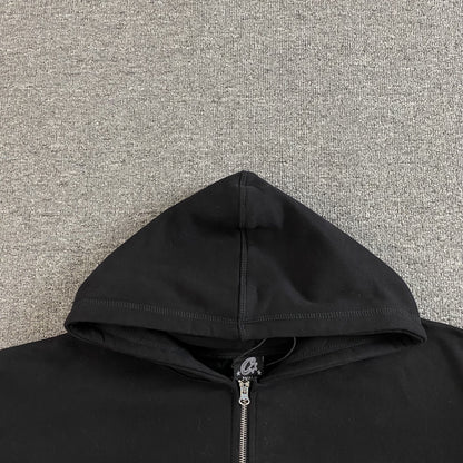 Corteiz Colly Arch Zip Hoodie Black