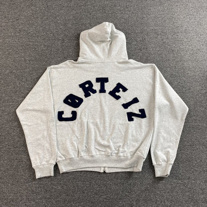 Corteiz Colly Arch Zip Hoodie Grey