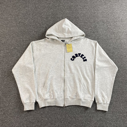 Corteiz Colly Arch Zip Hoodie Grey