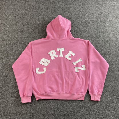 Corteiz Colly Arch Zip Hoodie Pink