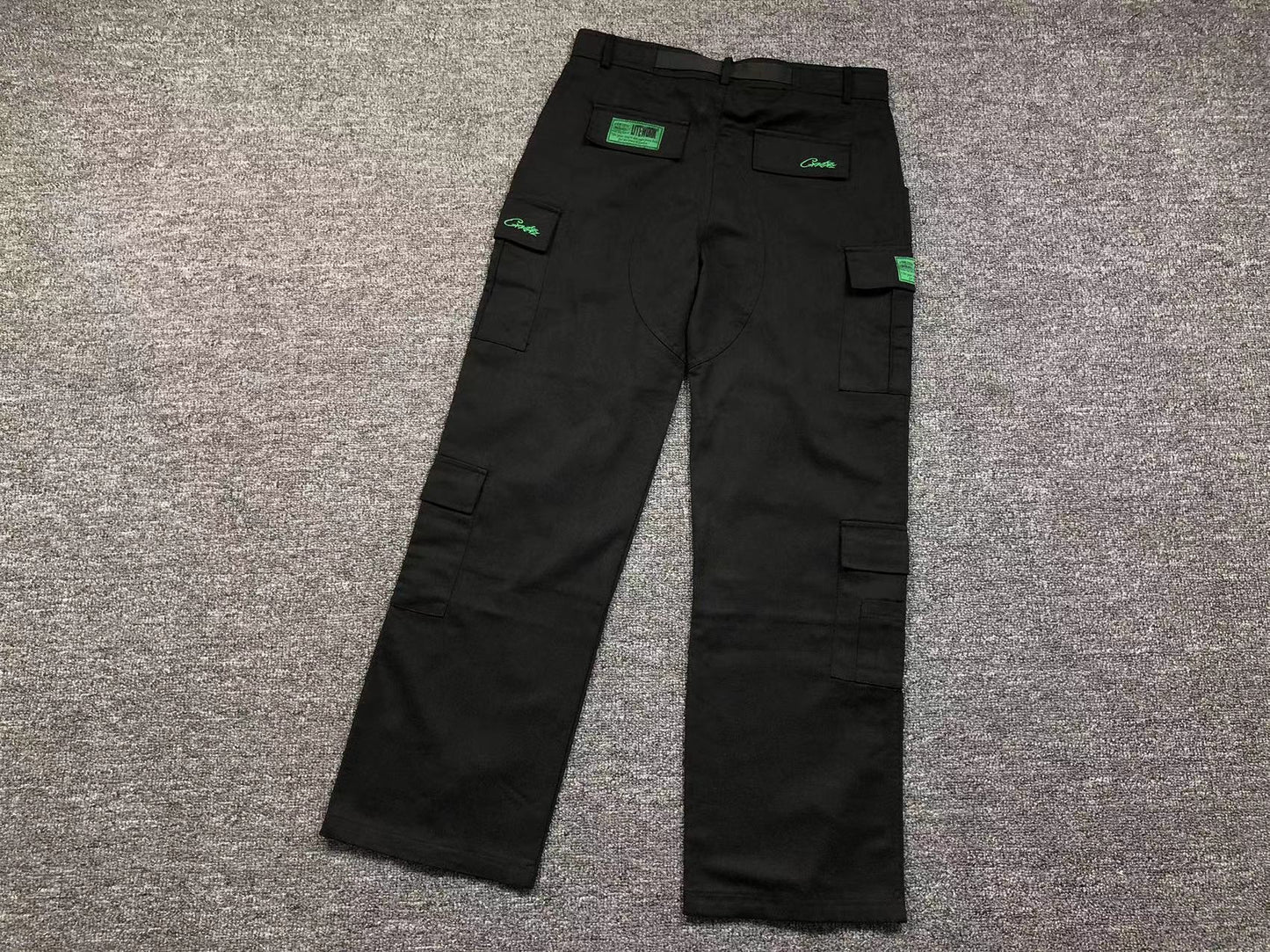 Corteiz Guerillaz Cargos Black/Green