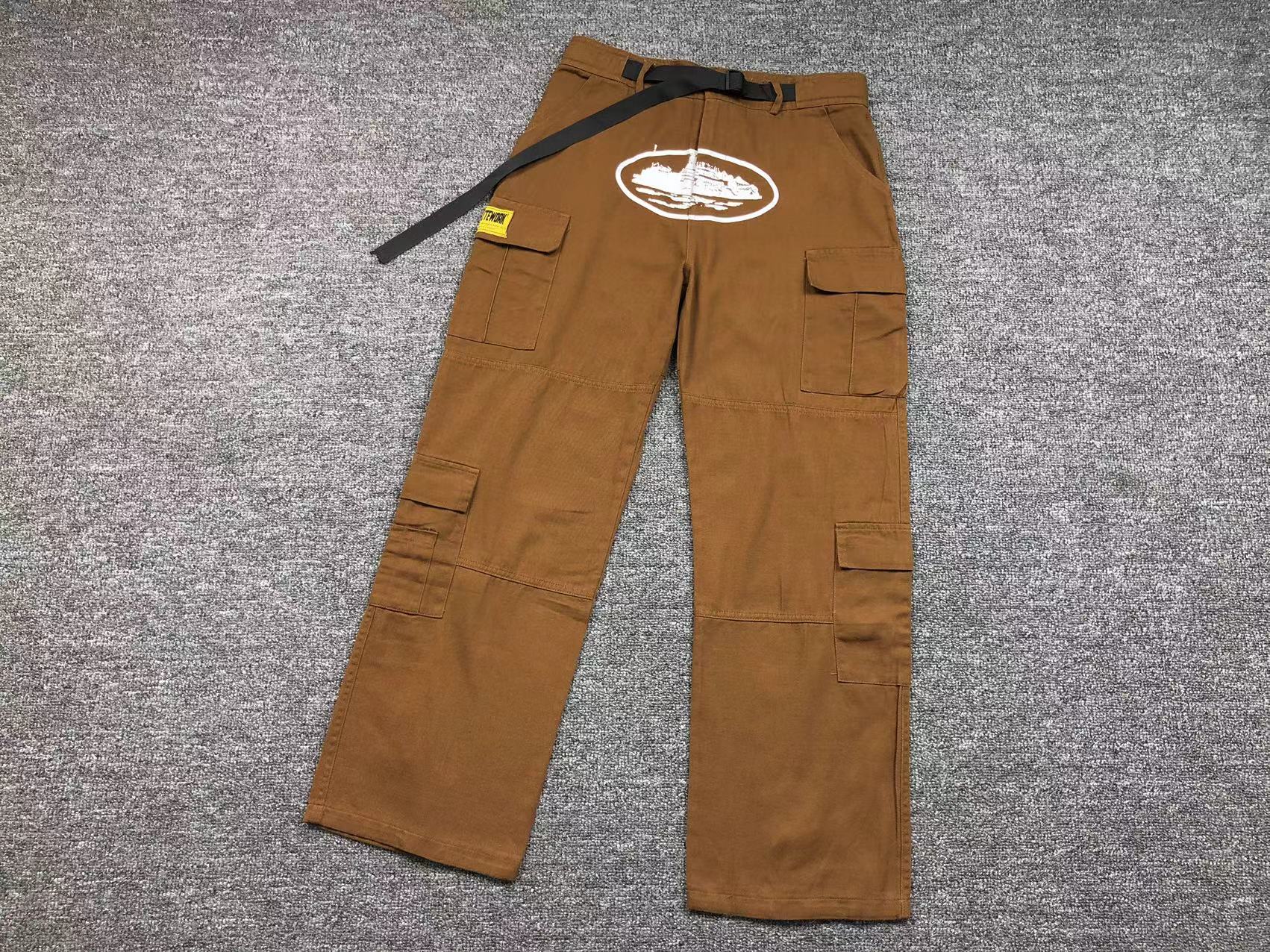 Pantalon Cargo Corteiz Guerillaz Marron Taille M - Neuf Avec étiquettes, Style Urbain