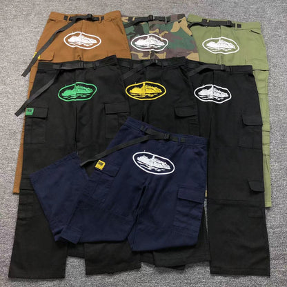 Corteiz Guerillaz Cargos Green