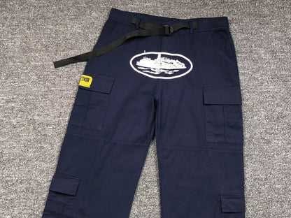 Corteiz Guerillaz Cargos Navy