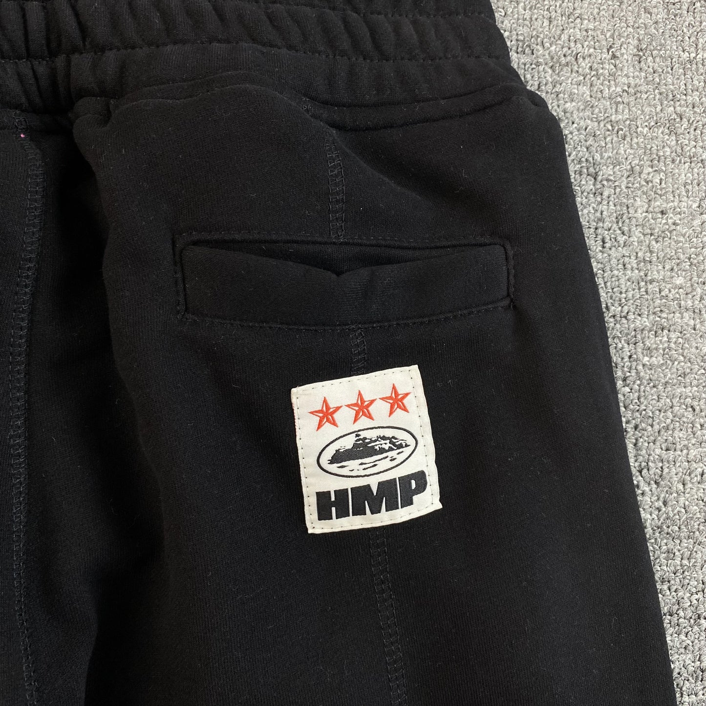 Corteiz HMP Open Hem Pants Black