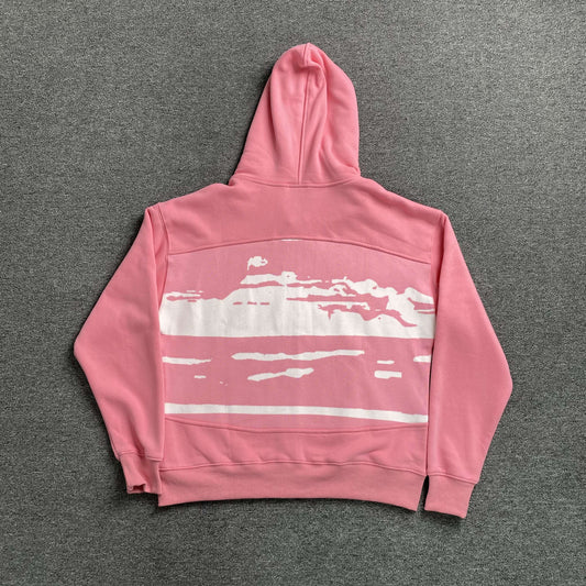 Corteiz Hybrid Jacquard Knit Alcatraz Jacket Pink