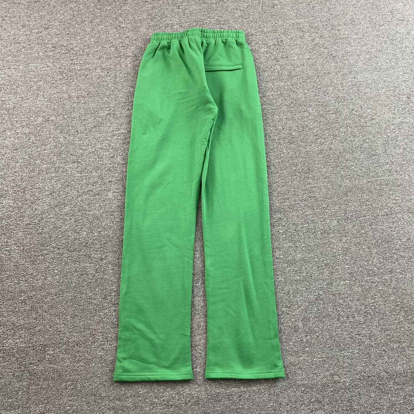 Corteiz Island Puff Print Open Hem Pants Green