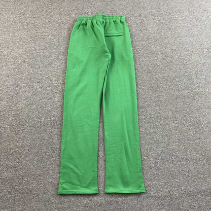 Corteiz Island Puff Print Open Hem Pants Green