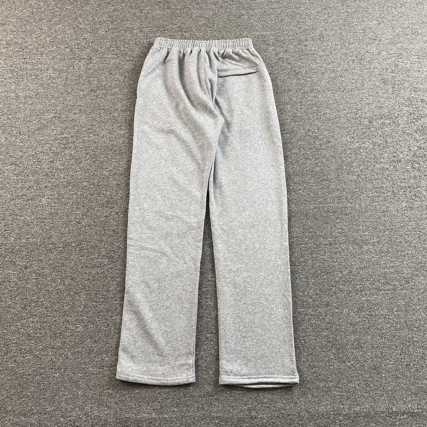 Corteiz Island Puff Print Open Hem Pants Grey