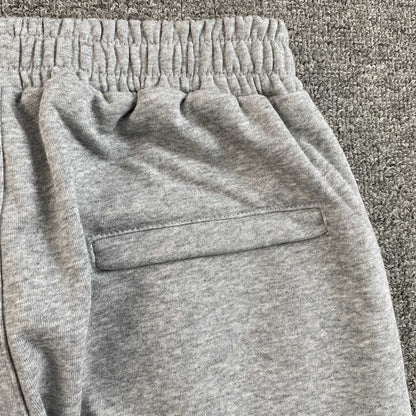 Corteiz Island Puff Print Open Hem Pants Grey