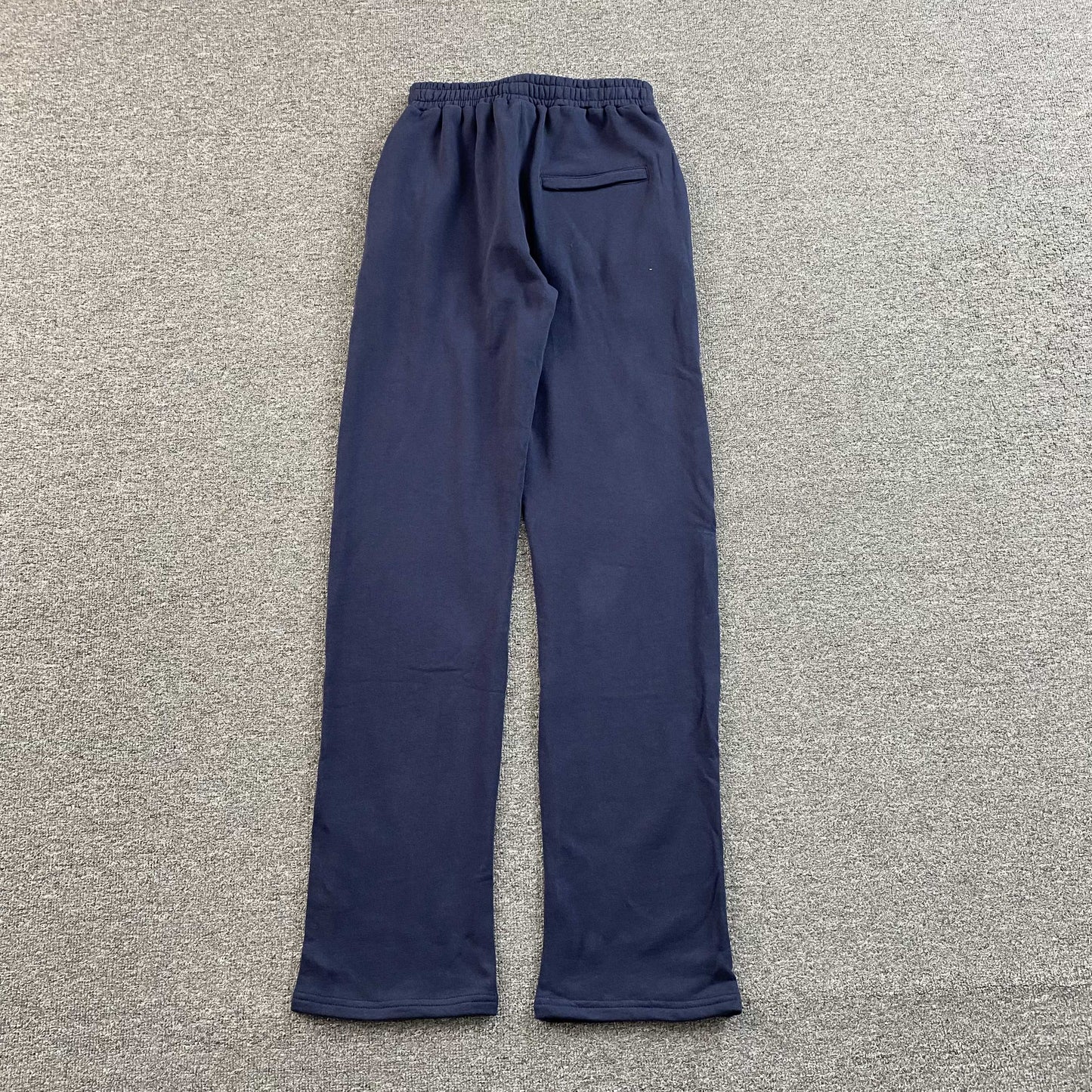Corteiz Island Puff Print Open Hem Pants Navy