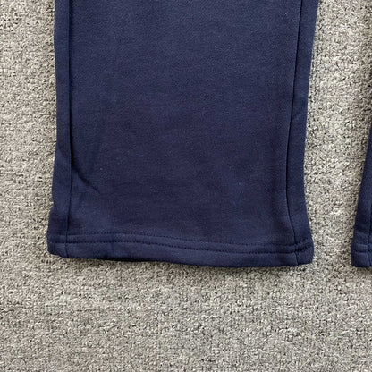 Corteiz Island Puff Print Open Hem Pants Navy
