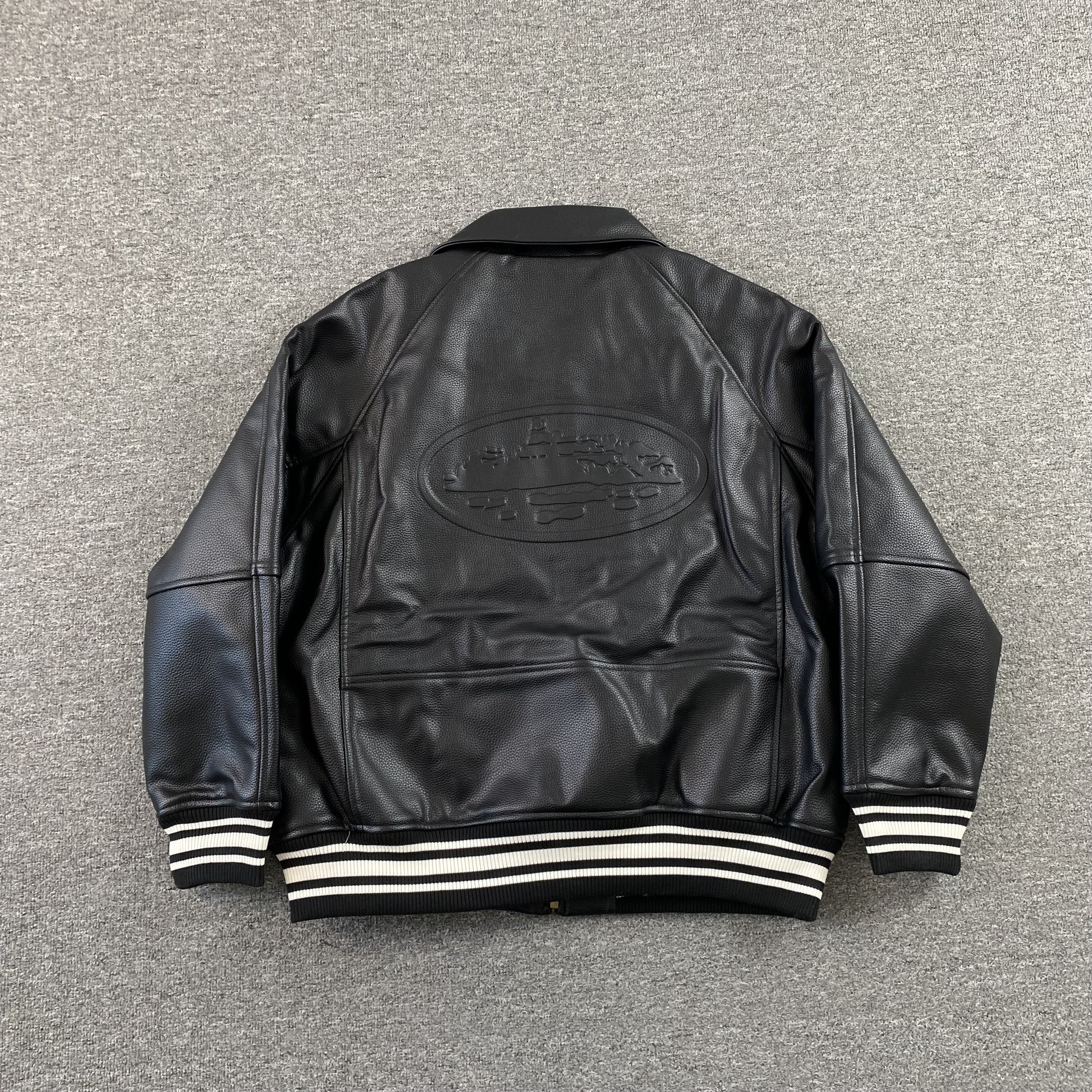 Corteiz Leather Da Skydive Jacket Black – Drip Store Argentina