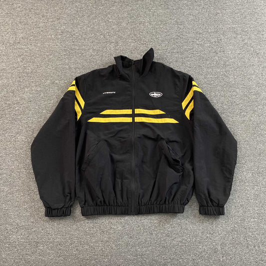 Corteiz Sriped Litework Jacket Black