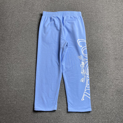 Corteiz Superior Royale Open Hem Pants Baby Blue