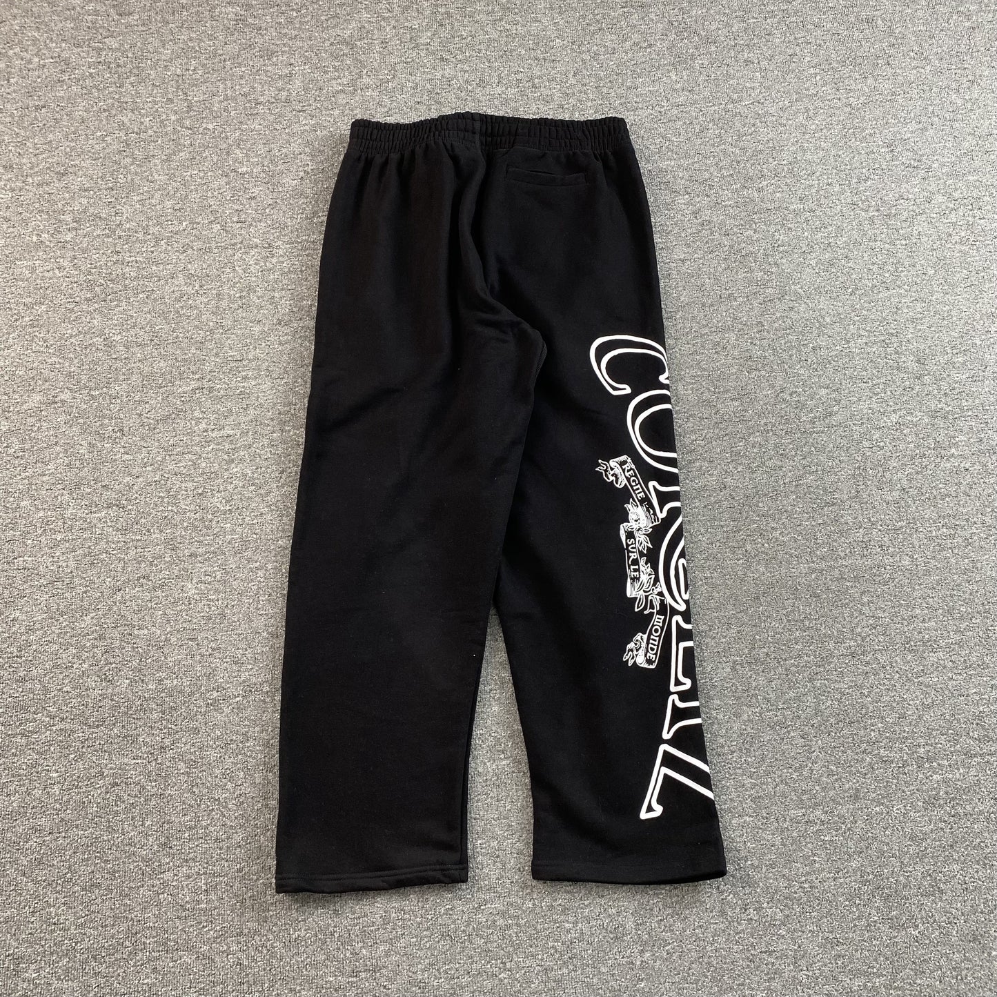 Corteiz Superior Royale Open Hem Pants Black