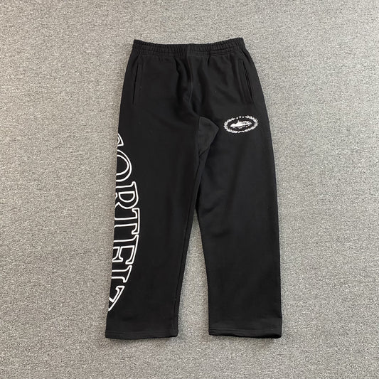 Corteiz Superior Royale Open Hem Pants Black