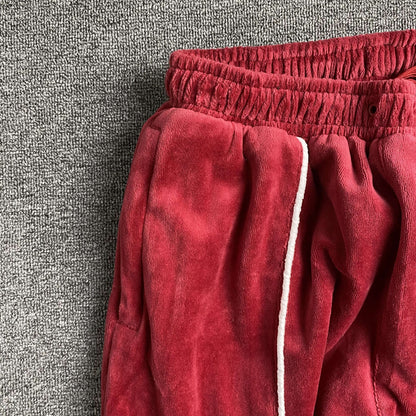 Corteiz VVS Uptown Pant Burgundy