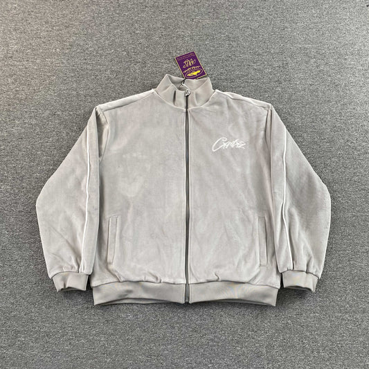 Corteiz VVS Velour Jacket Grey