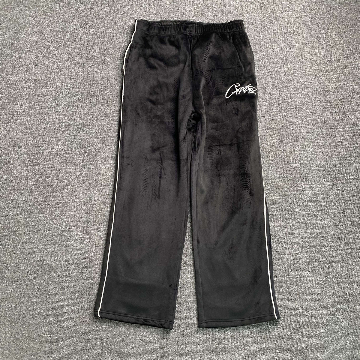 Corteiz VVS Velour Pant Black