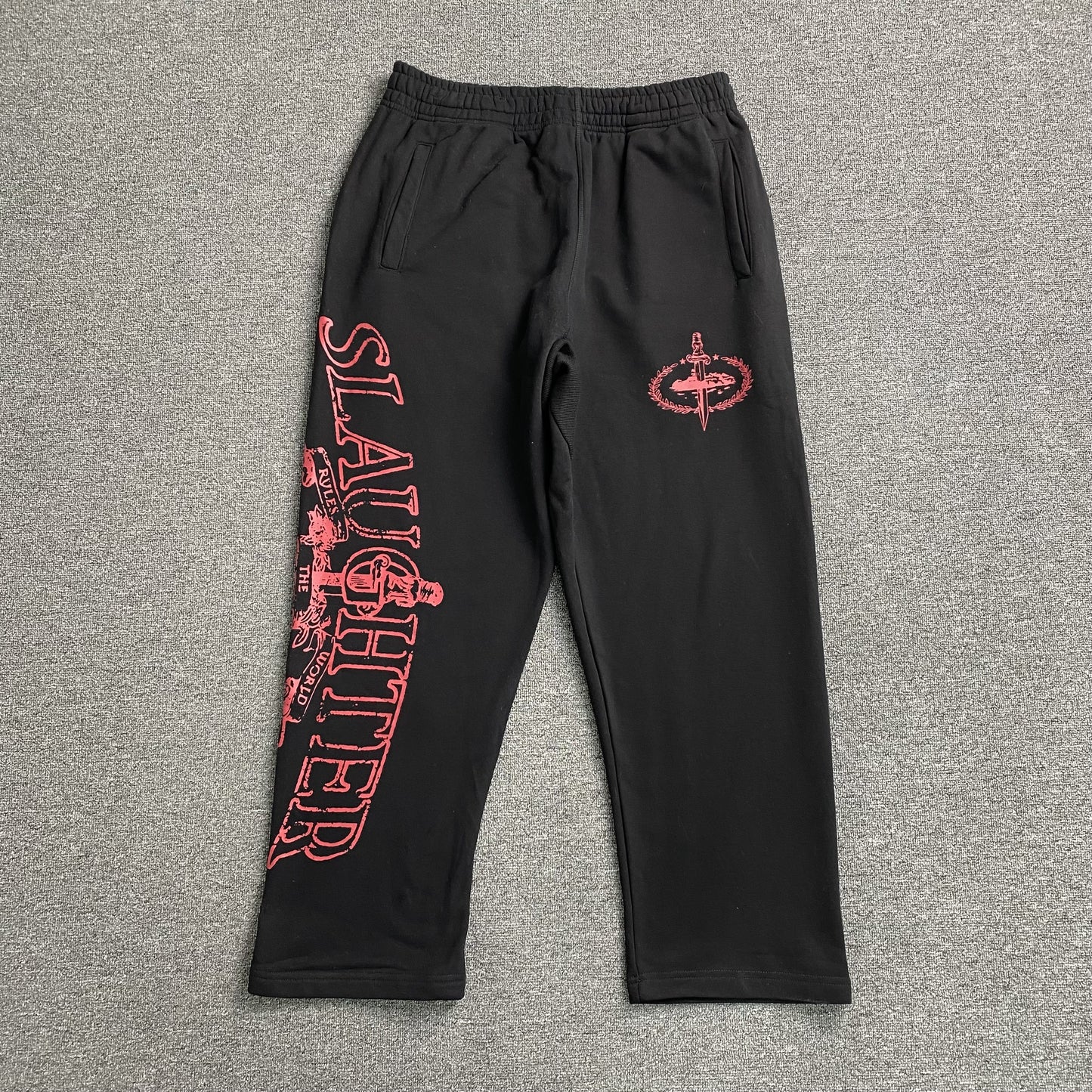 Corteiz x Slaughter Gang 21 Savage Sweatpant Black