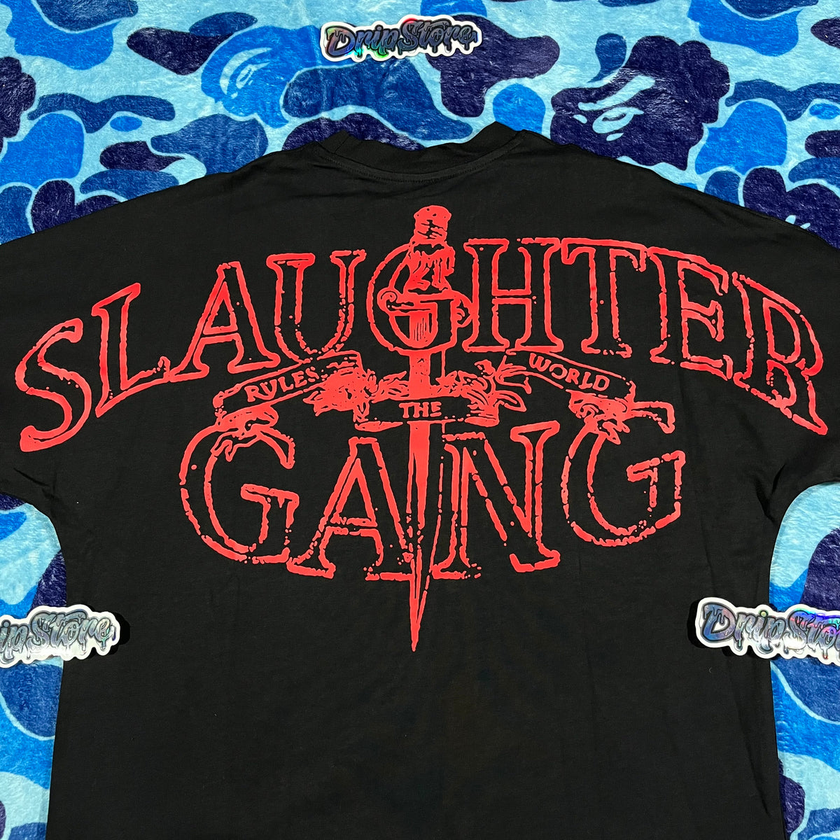 Corteiz x Slaughter Gang 21 Savage T-shirt Black
