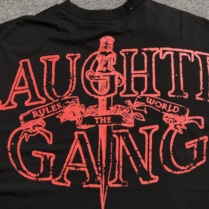 Corteiz x Slaughter Gang 21 Savage T-shirt Black