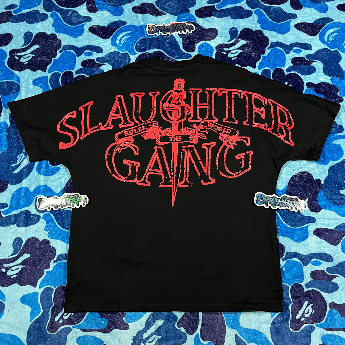 Corteiz x Slaughter Gang 21 Savage T-shirt Black
