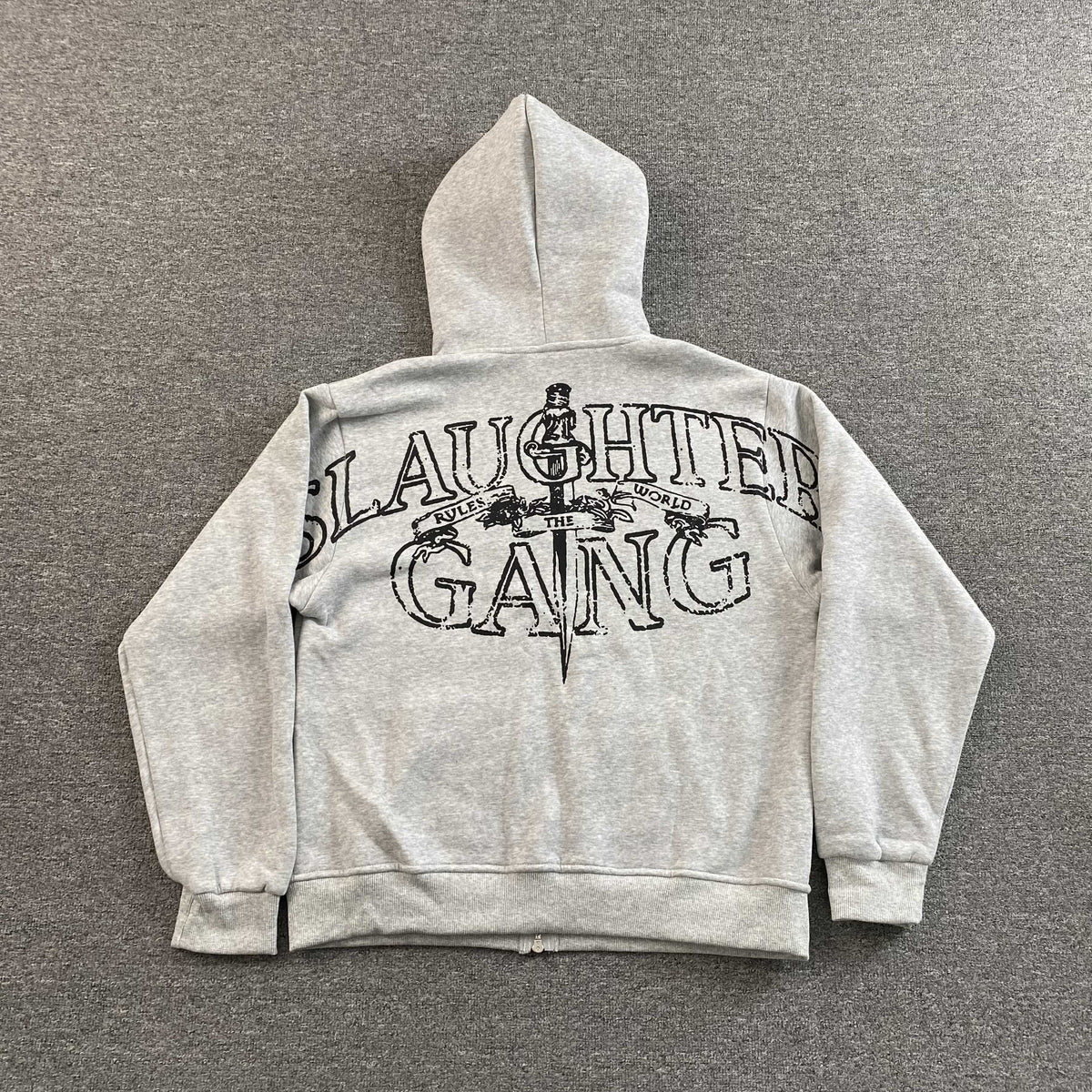 Corteiz x Slaughter Gang 21 Savage Zip Up Grey