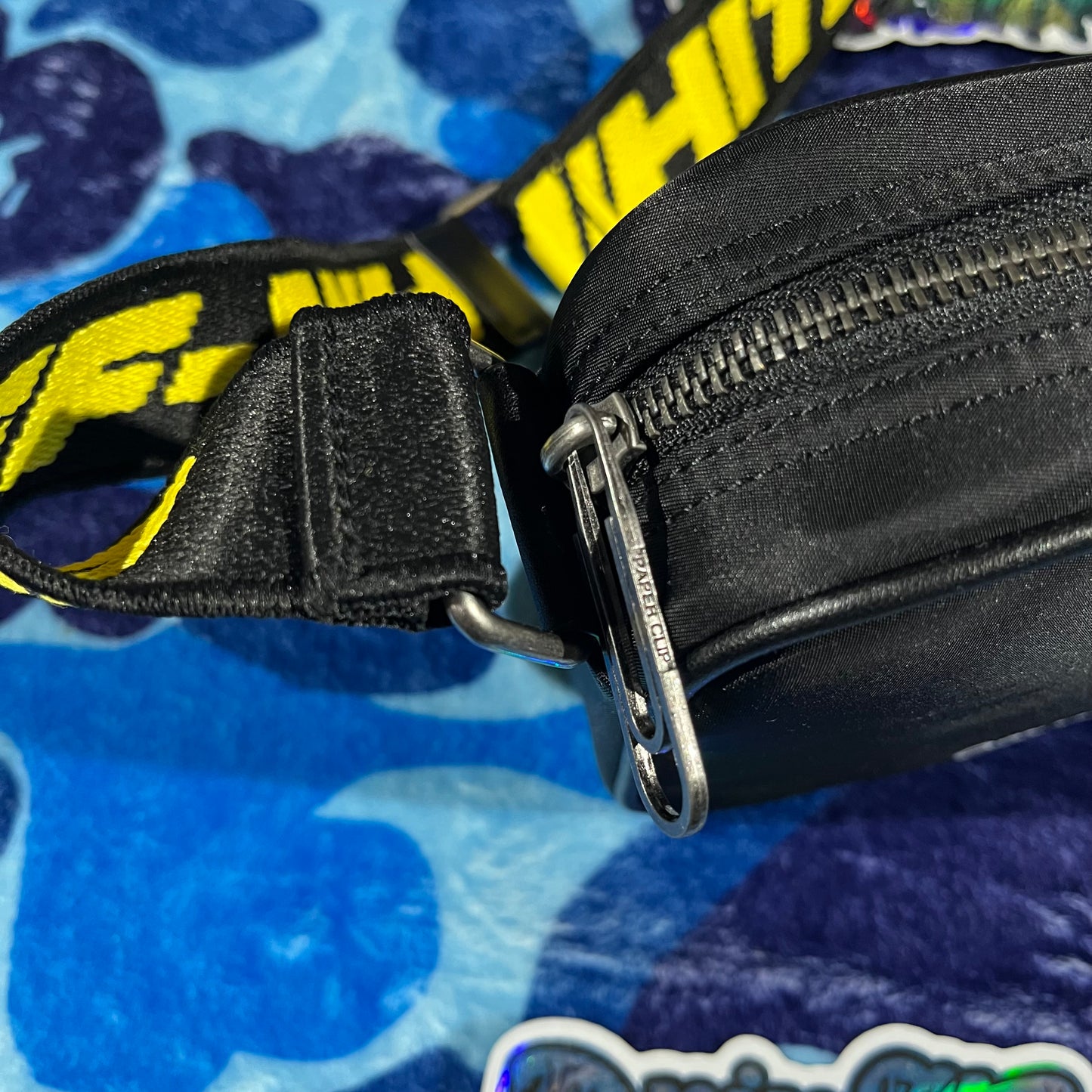 Off White Crossbody Bag Black