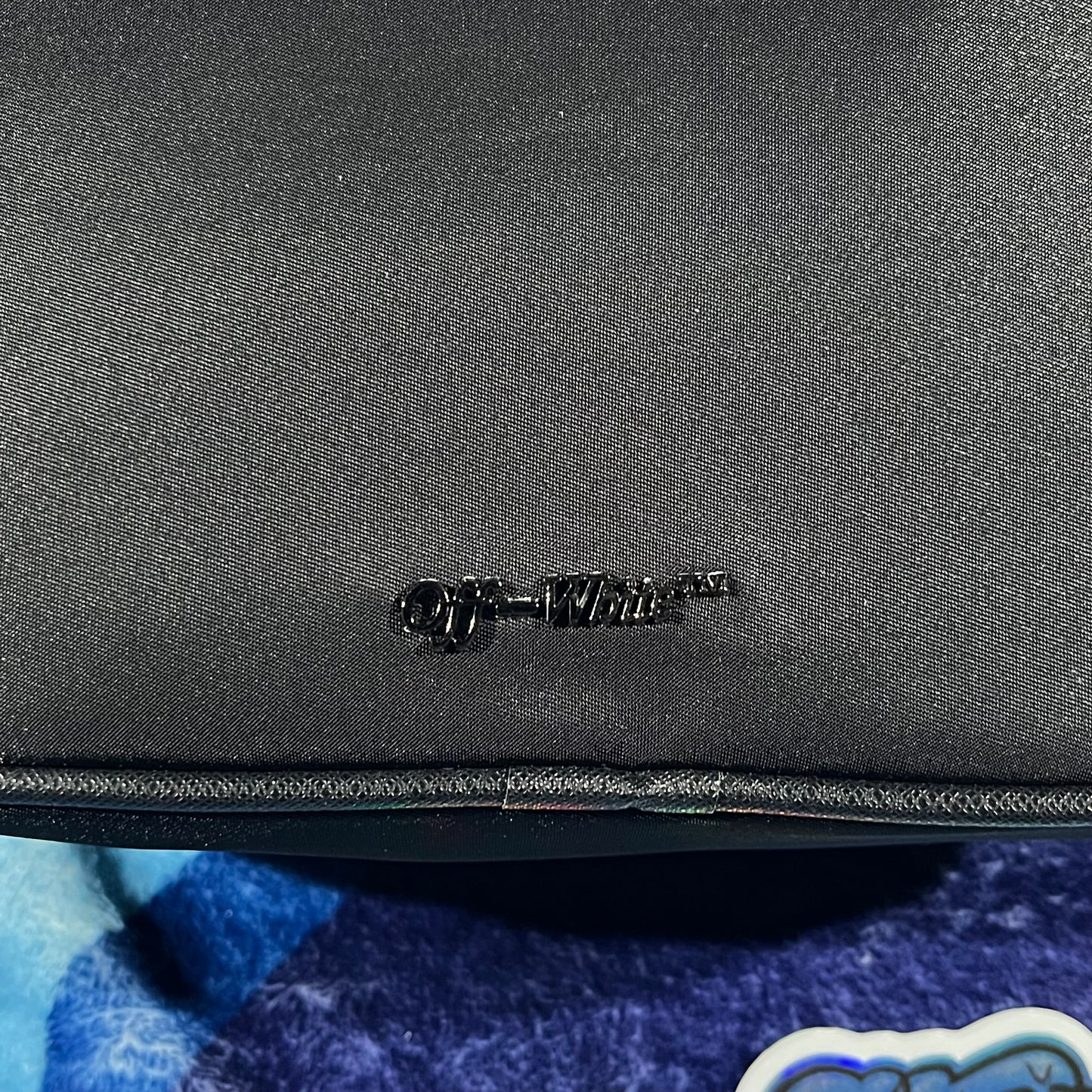 Off White Crossbody Bag Small Logo Black