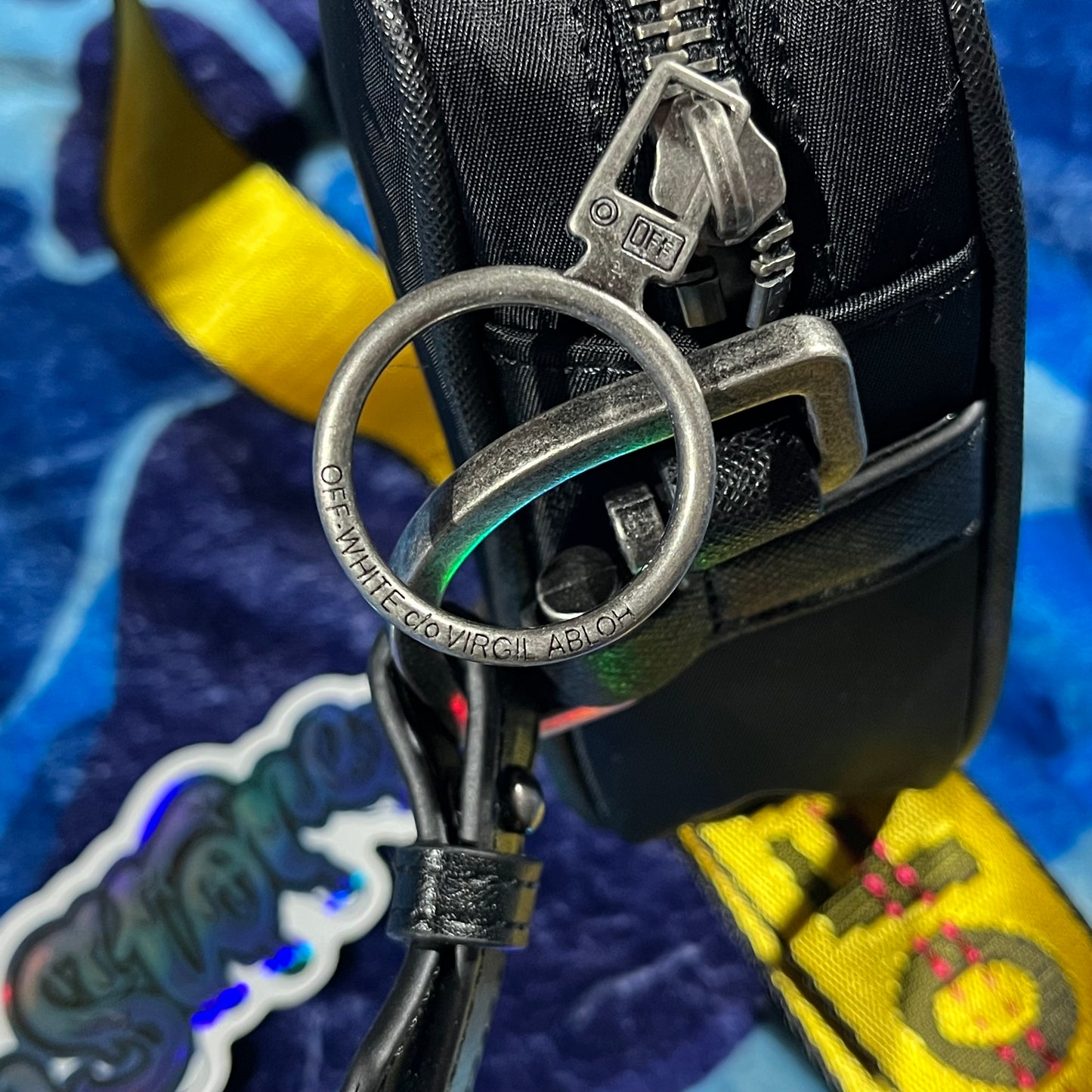 Off White Logo Crossbody Bag Black