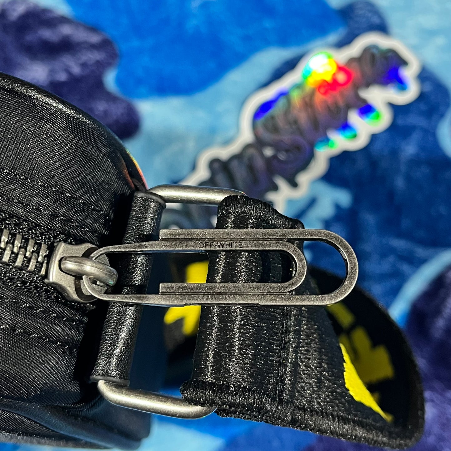 Off White Crossbody Bag Black