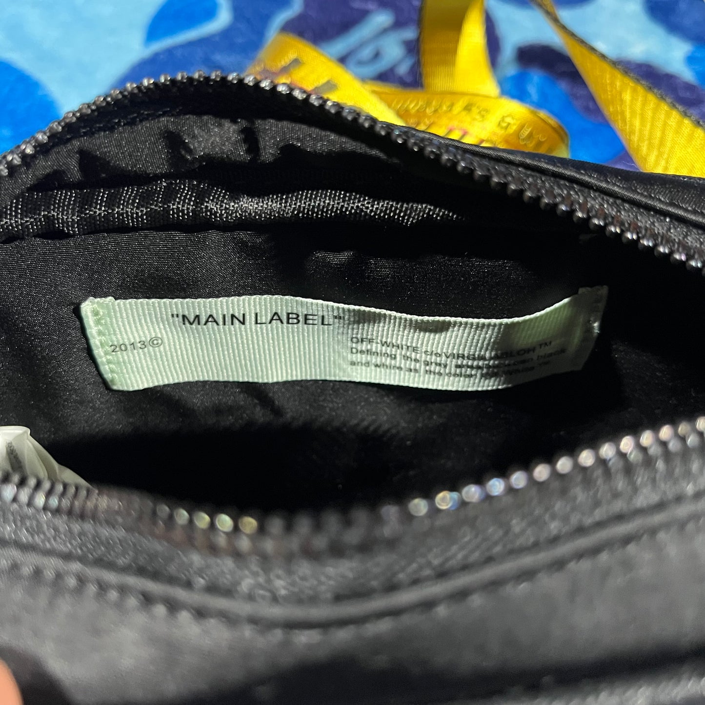 Off White Crossbody Bag Small Logo Black