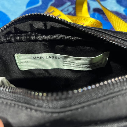 Off White Crossbody Bag Small Logo Black