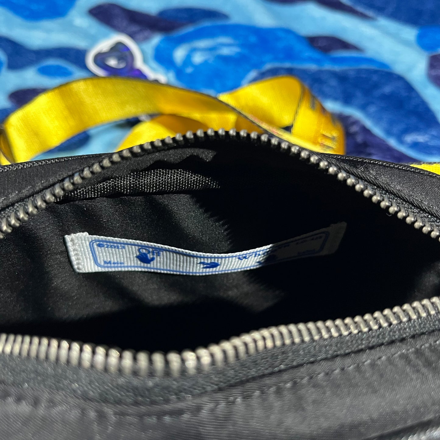 Off White Logo Crossbody Bag Black