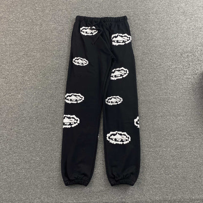 Corteiz x Denim Tears Island Wreath Pants Black