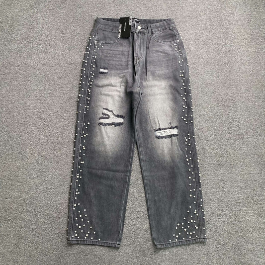 Mixed Emotion Stone Jeans Black
