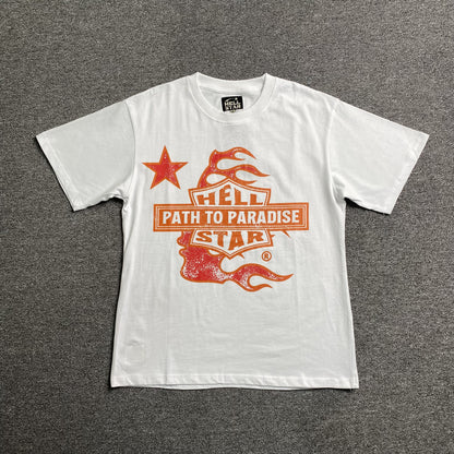 HELLSTAR BIKER TOUR TEE WHITE