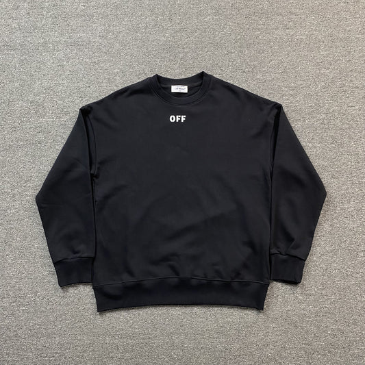 OFF WHITE OFF STAMP CREWNECK BLACK