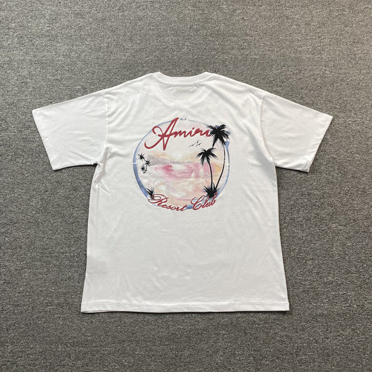 AMIRI PARADISE AIRBRUSH TEE WHITE