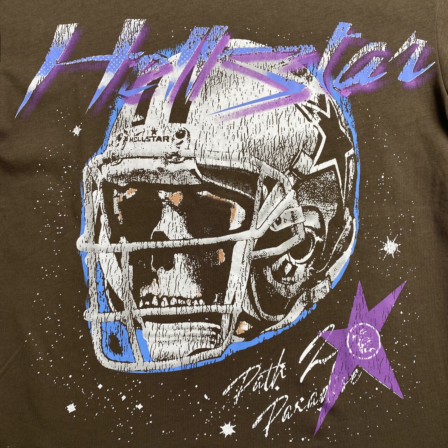 HELLSTAR DALLAS COWBOY HELMET TEE BROWN