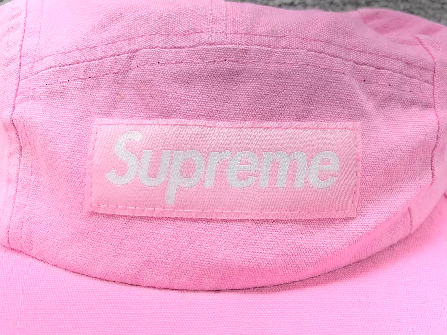 Supreme Canvas Camp Cap Pink