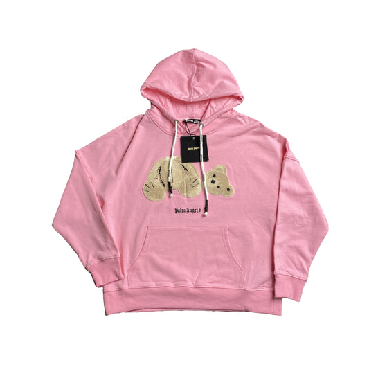 PALM ANGELS BEAR HOODIE PINK