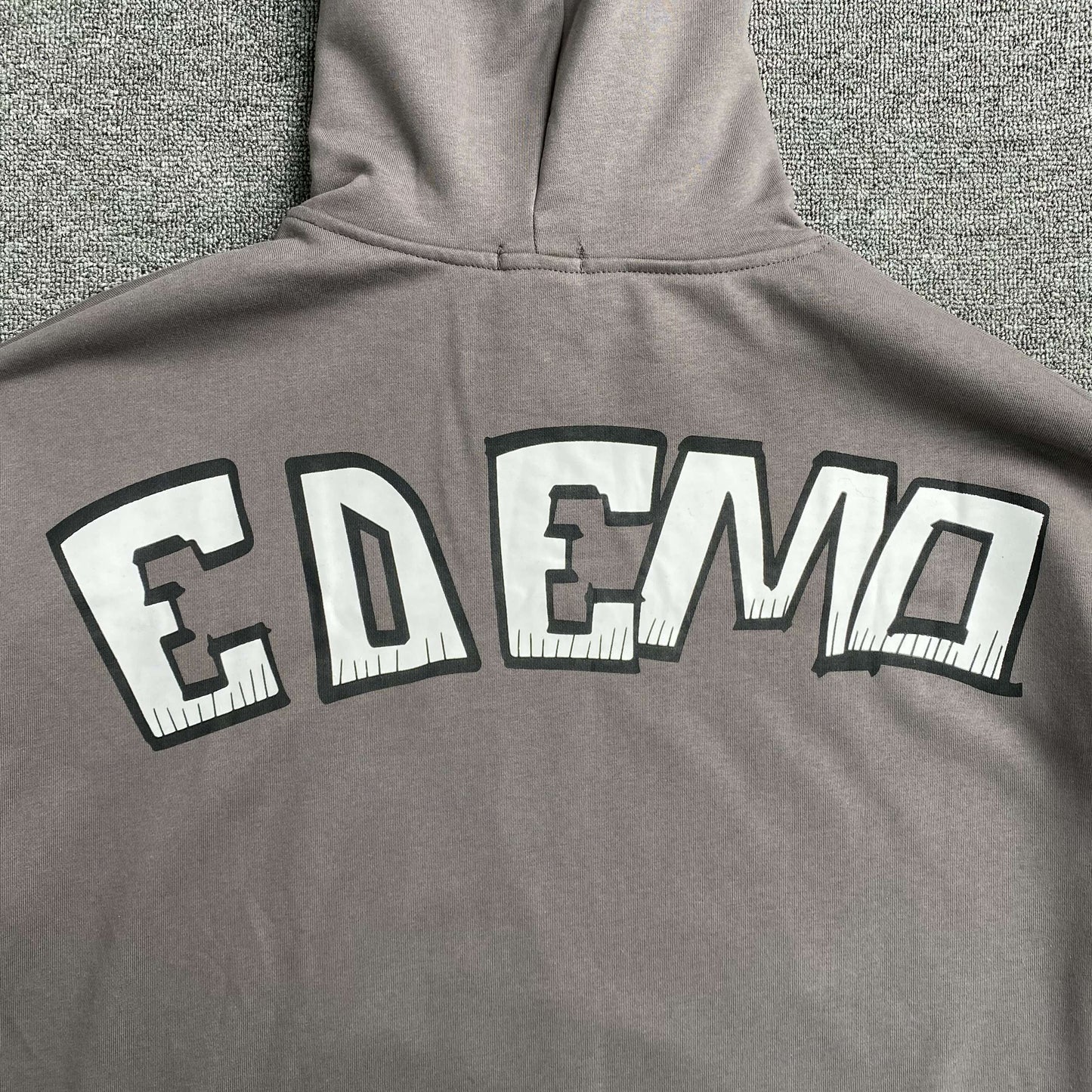 Mixed Emotion Monster Hoodie Grey