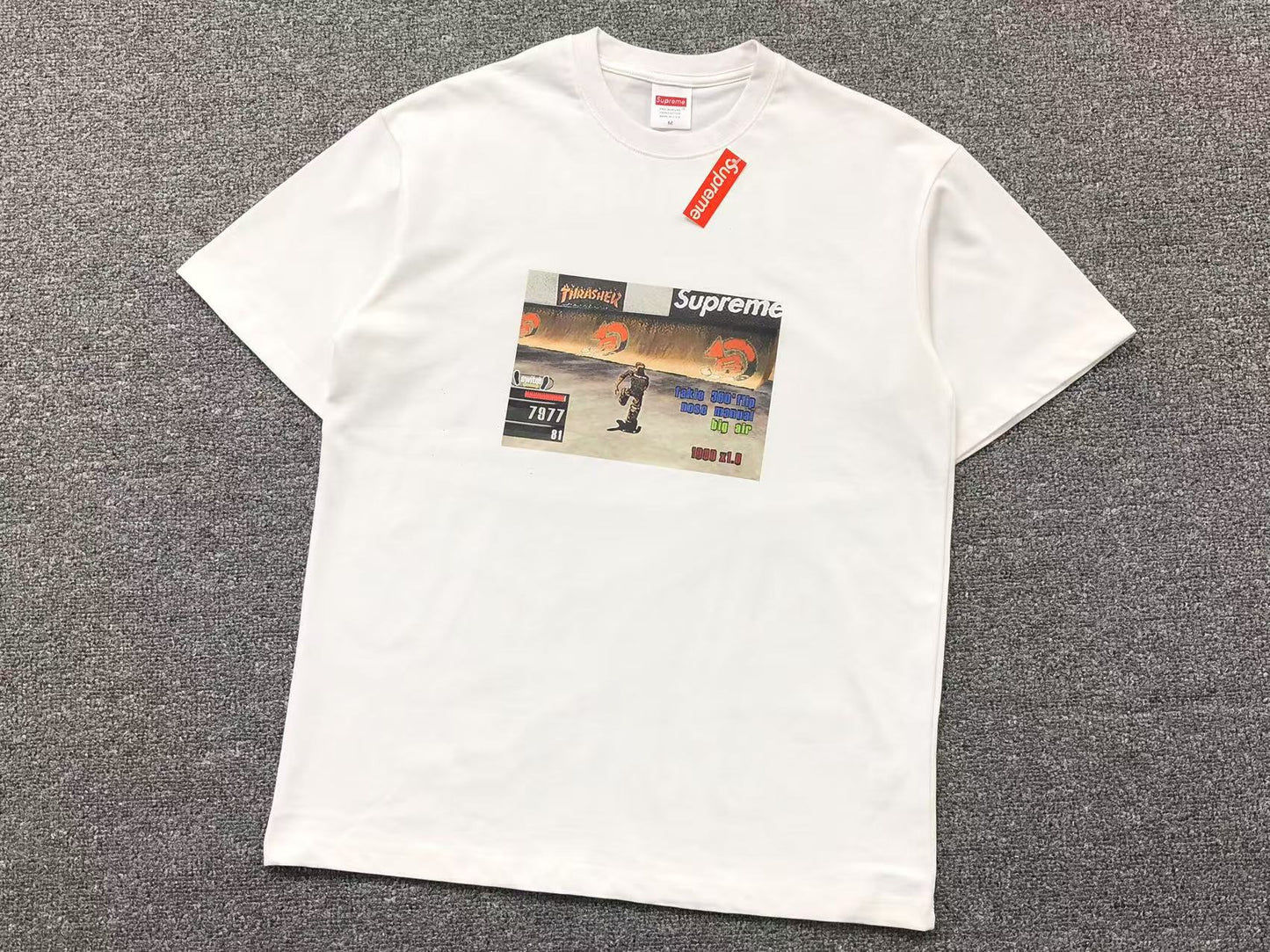 SUPREME THRASHER GAME TEE WHITE